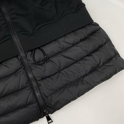 MONCLER モンクレール MAGLIA CARDIGAN ブラック ダウン切替 パーカー トップス
