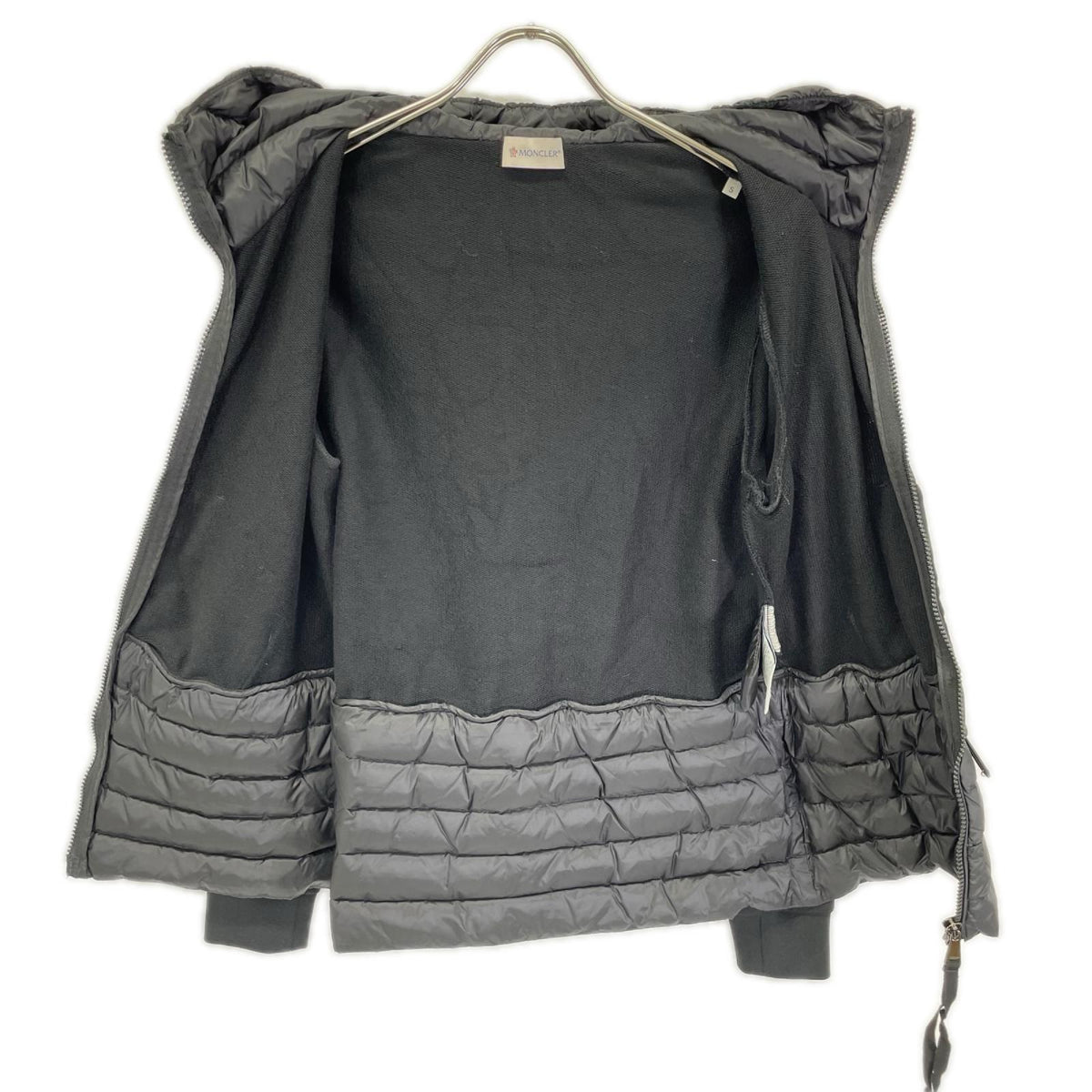 MONCLER モンクレール MAGLIA CARDIGAN ブラック ダウン切替 パーカー トップス