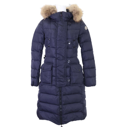 MONCLER モンクレール GENEVRIER ジェノブリエ ベルト/ファー付 フーディダウン コート
