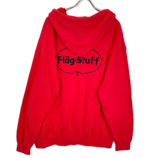 FLAGSTUFF フラグスタッフ レッド アイスロゴパーカー フーディ― トップス