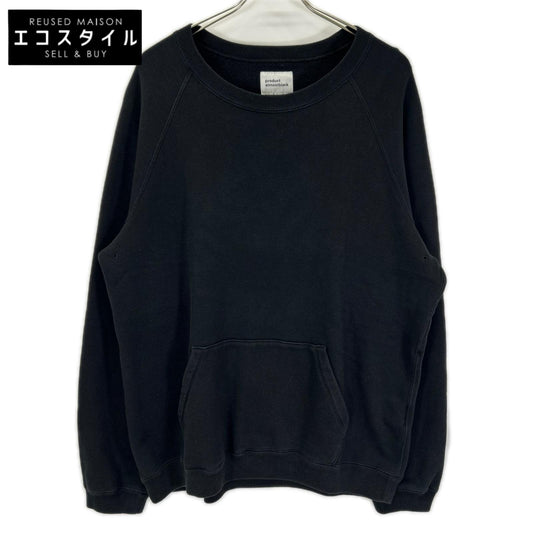 ALMOSTBLACK オールモストブラック ブラック 無地 コットンスウェット 20SS-PCS02 トップス