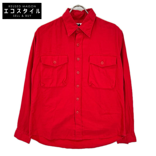 GOOD ENOUGH グッドイナフ 90S レッド ネコ目釦 シャツ トップス