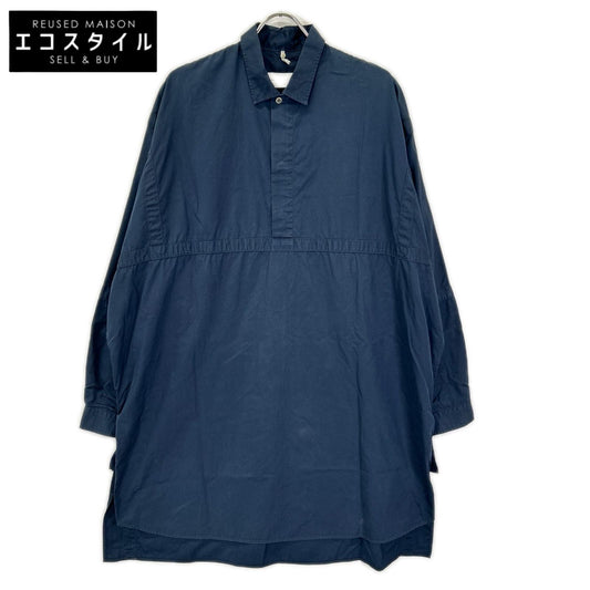 OAMC オーエーエムシー ネイビー 長袖ロングシャツ トップス
