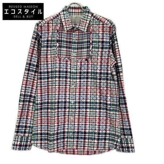 kolor カラー チェック ドット 長袖シャツ トップス
