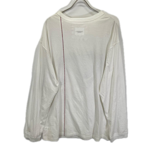 TAKAHIROMIYASHITA The SoloIst. タカヒロミヤシタ ザ ソロイスト. SC.0021SS21 ホワイト 長袖Tシャツ コットン oversized s/s noise tee トップス