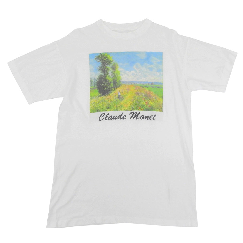 VINTAGE ヴィンテージ クロードモネ アートTシャツ トップス メンズ ホワイト 90S トップス