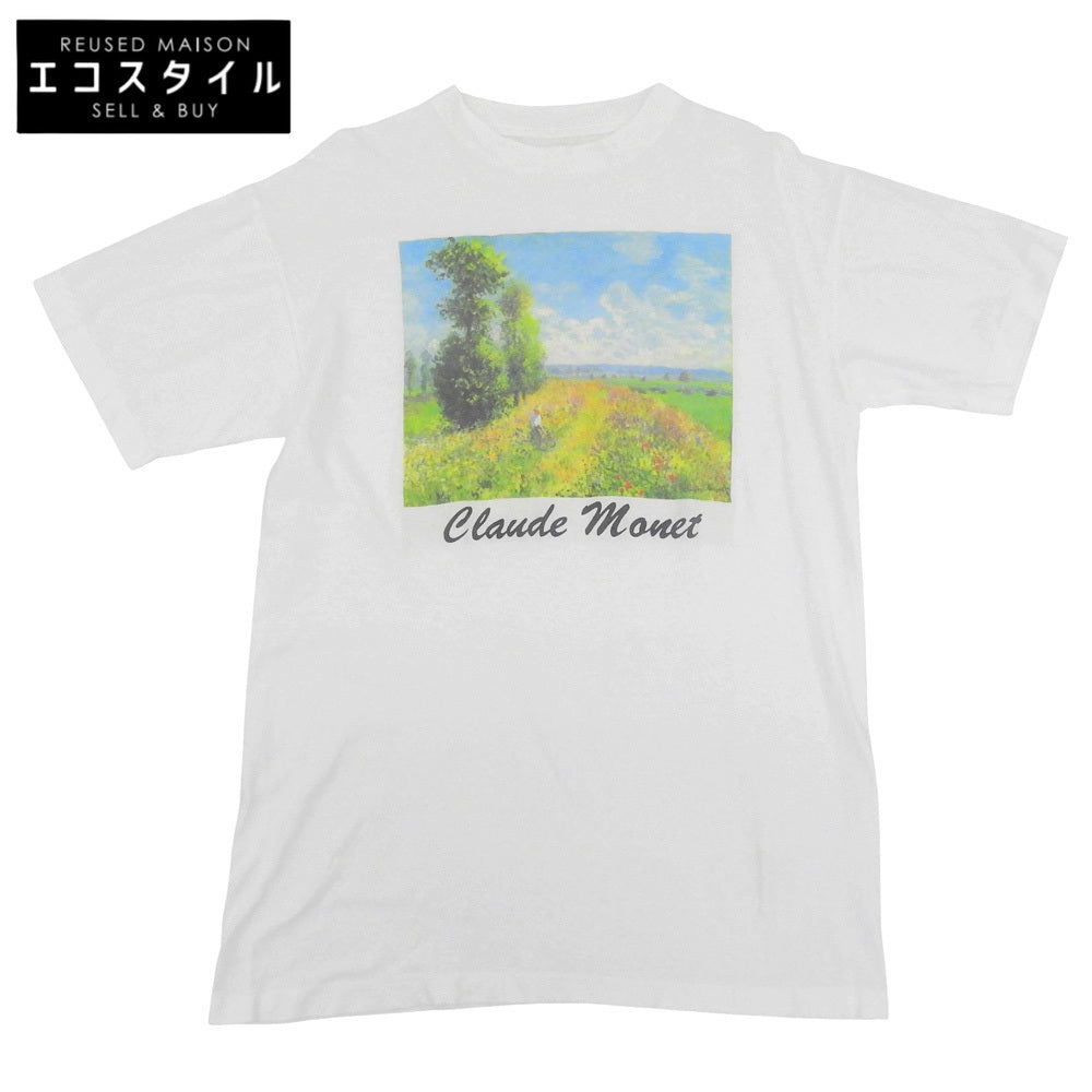 VINTAGE ヴィンテージ クロードモネ アートTシャツ トップス メンズ ホワイト 90S トップス