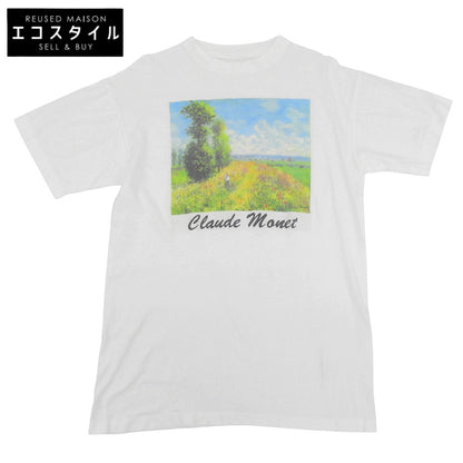 VINTAGE ヴィンテージ クロードモネ アートTシャツ トップス メンズ ホワイト 90S トップス