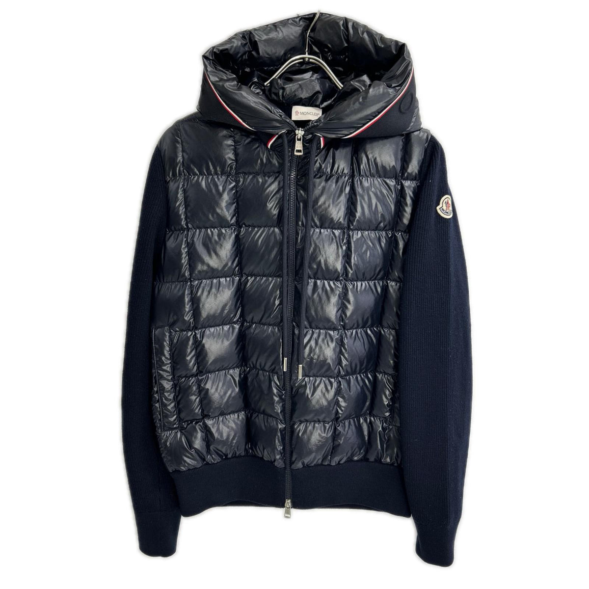 MONCLER モンクレール CARDIGAN TRICOT 22年ウール×ポリエステルダウンジャケットネイビー ジャケット