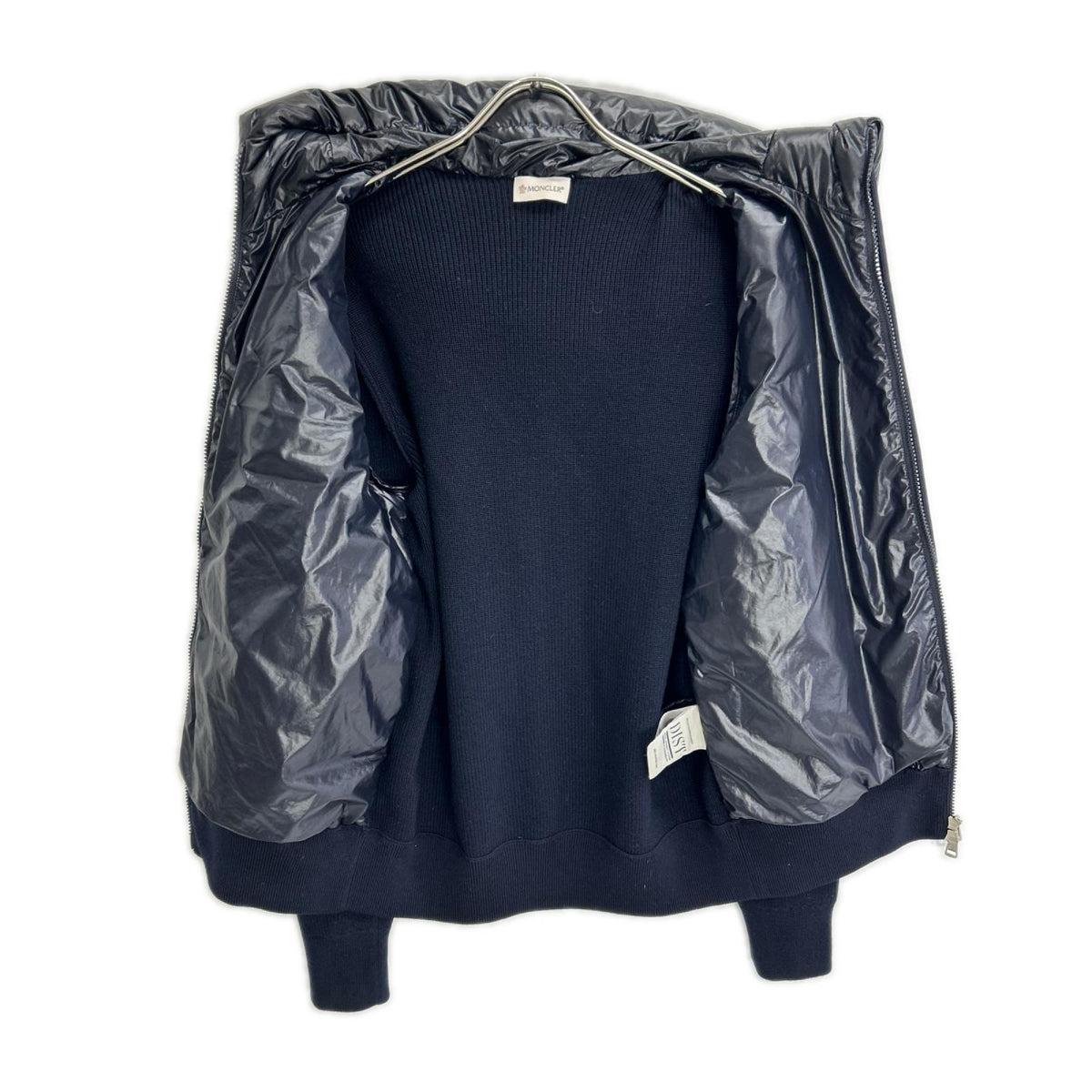 MONCLER モンクレール CARDIGAN TRICOT 22年ウール×ポリエステルダウンジャケットネイビー ジャケット