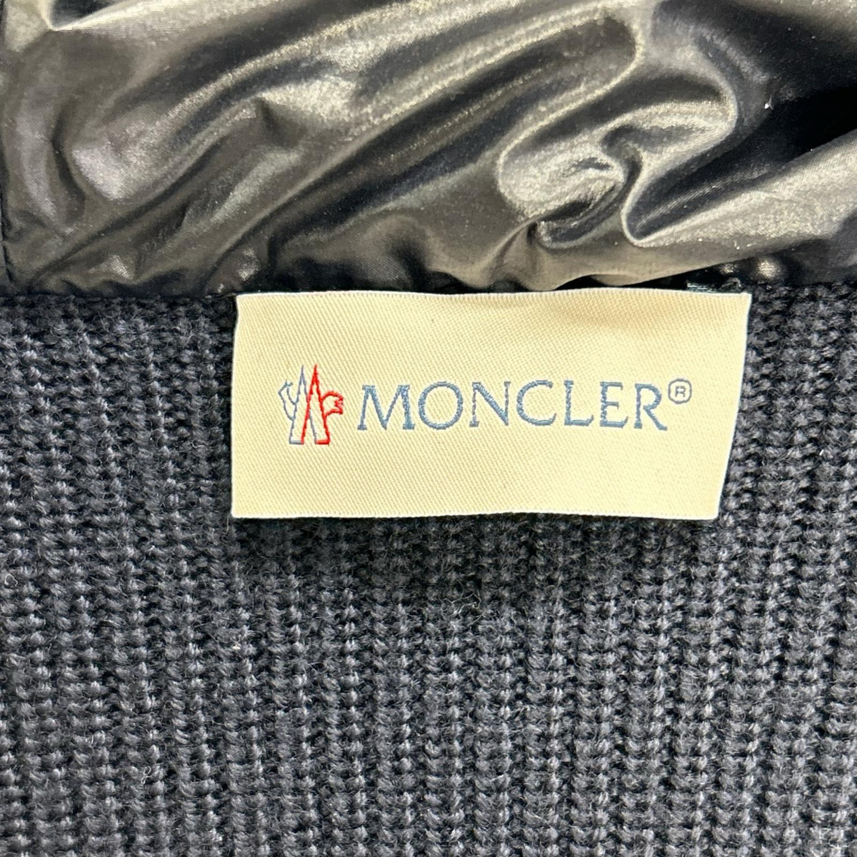 MONCLER モンクレール CARDIGAN TRICOT 22年ウール×ポリエステルダウンジャケットネイビー ジャケット