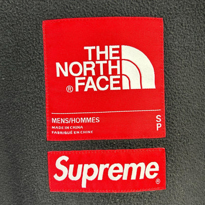 THE NORTH FACE ノースフェイス ×SUPREME Bleached Denim Print フリースジャケット Sブラック×ブラウンNA52100I ジャケット