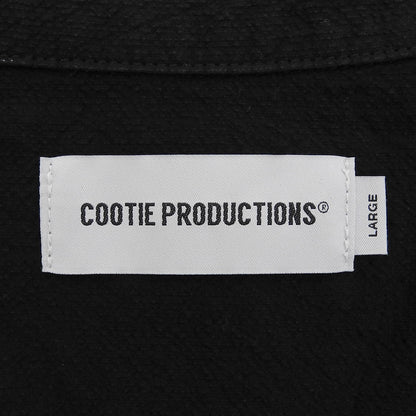 COOTIE クーティー シアサッカー 半袖 開襟シャツ トップス メンズ ブラック L トップス