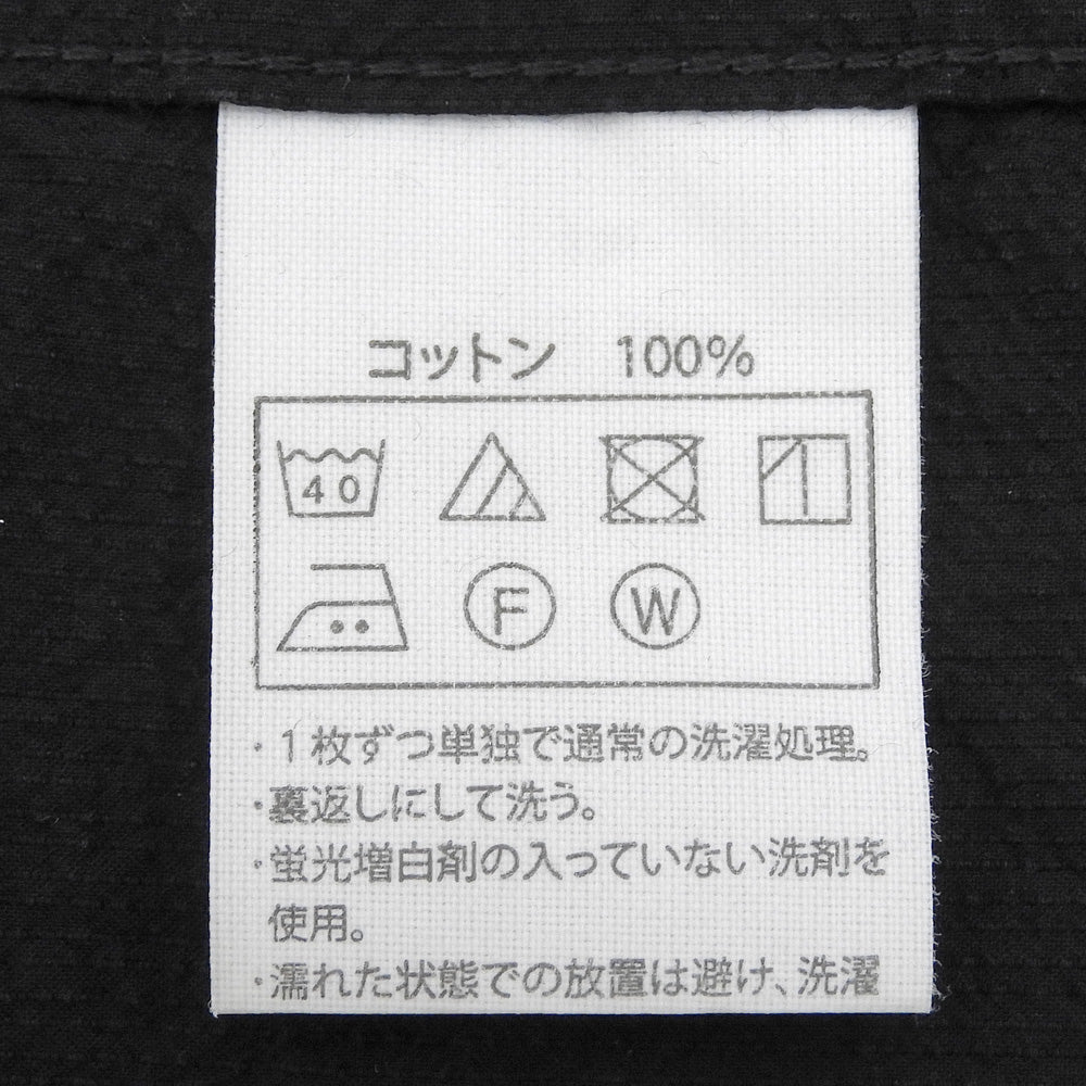 COOTIE クーティー シアサッカー 半袖 開襟シャツ トップス メンズ ブラック L トップス
