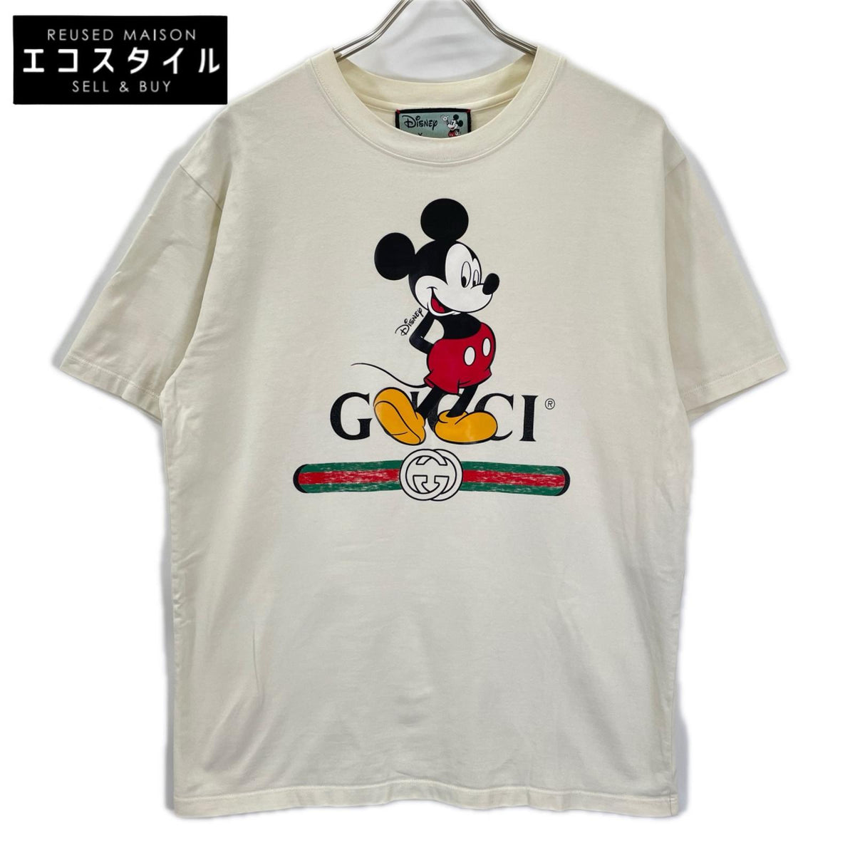 GUCCI グッチ ×ディズニー 565806 ホワイト ミッキープリントTシャツ トップス