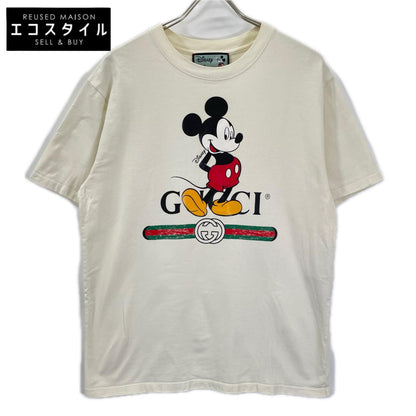 GUCCI グッチ ×ディズニー 565806 ホワイト ミッキープリントTシャツ トップス