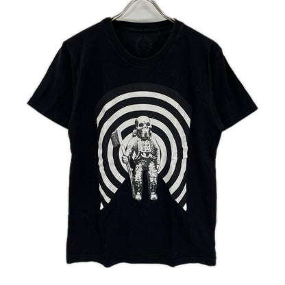 Chrome hearts クロムハーツ ブラック フォティナスカル フォティフロントロゴプリントTシャツ トップス