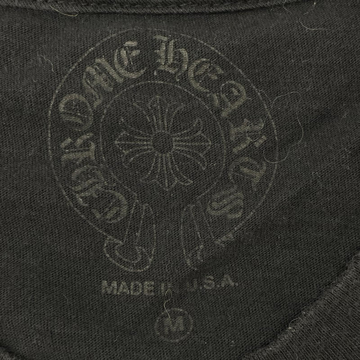 Chrome hearts クロムハーツ ブラック フォティナスカル フォティフロントロゴプリントTシャツ トップス