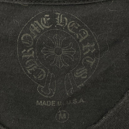 Chrome hearts クロムハーツ ブラック フォティナスカル フォティフロントロゴプリントTシャツ トップス