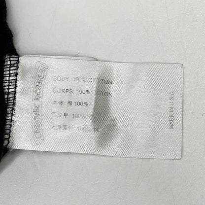 Chrome hearts クロムハーツ ブラック フォティナスカル フォティフロントロゴプリントTシャツ トップス