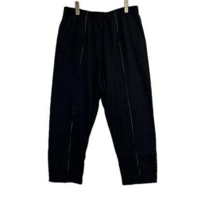 JILSANDER ジルサンダー jspp720058 ブラック ウール ステッチデザイン パンツ ボトムス
