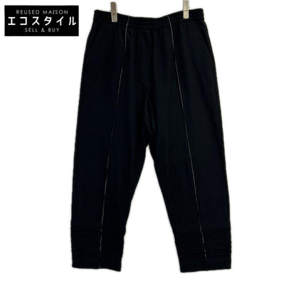 JILSANDER ジルサンダー jspp720058 ブラック ウール ステッチデザイン パンツ ボトムス