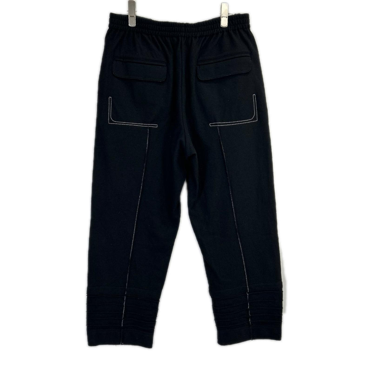 JILSANDER ジルサンダー jspp720058 ブラック ウール ステッチデザイン パンツ ボトムス