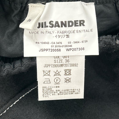 JILSANDER ジルサンダー jspp720058 ブラック ウール ステッチデザイン パンツ ボトムス