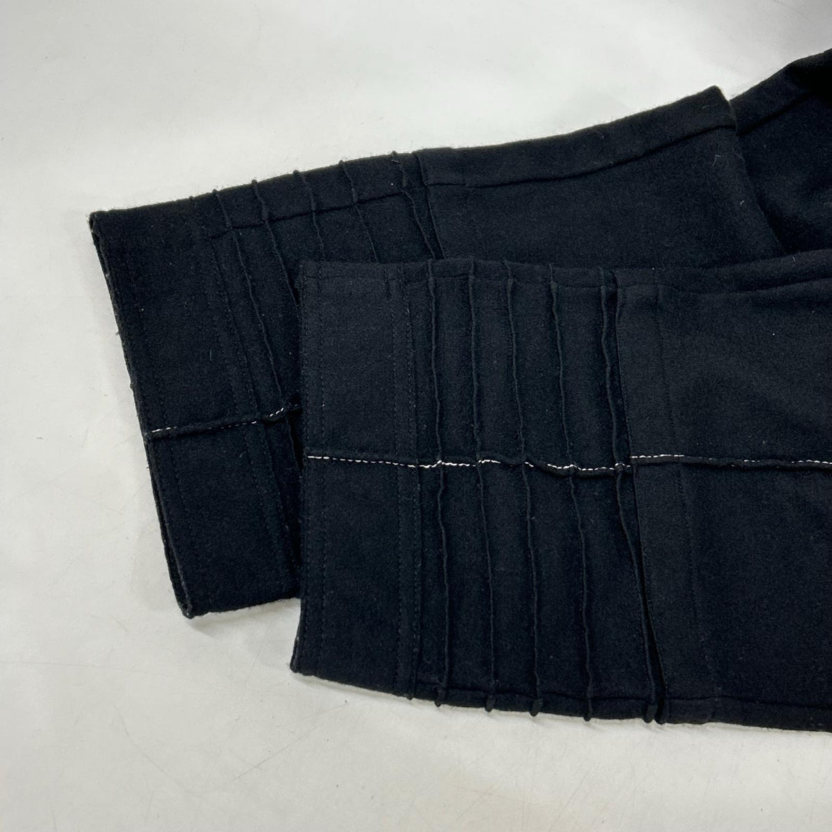 JILSANDER ジルサンダー jspp720058 ブラック ウール ステッチデザイン パンツ ボトムス