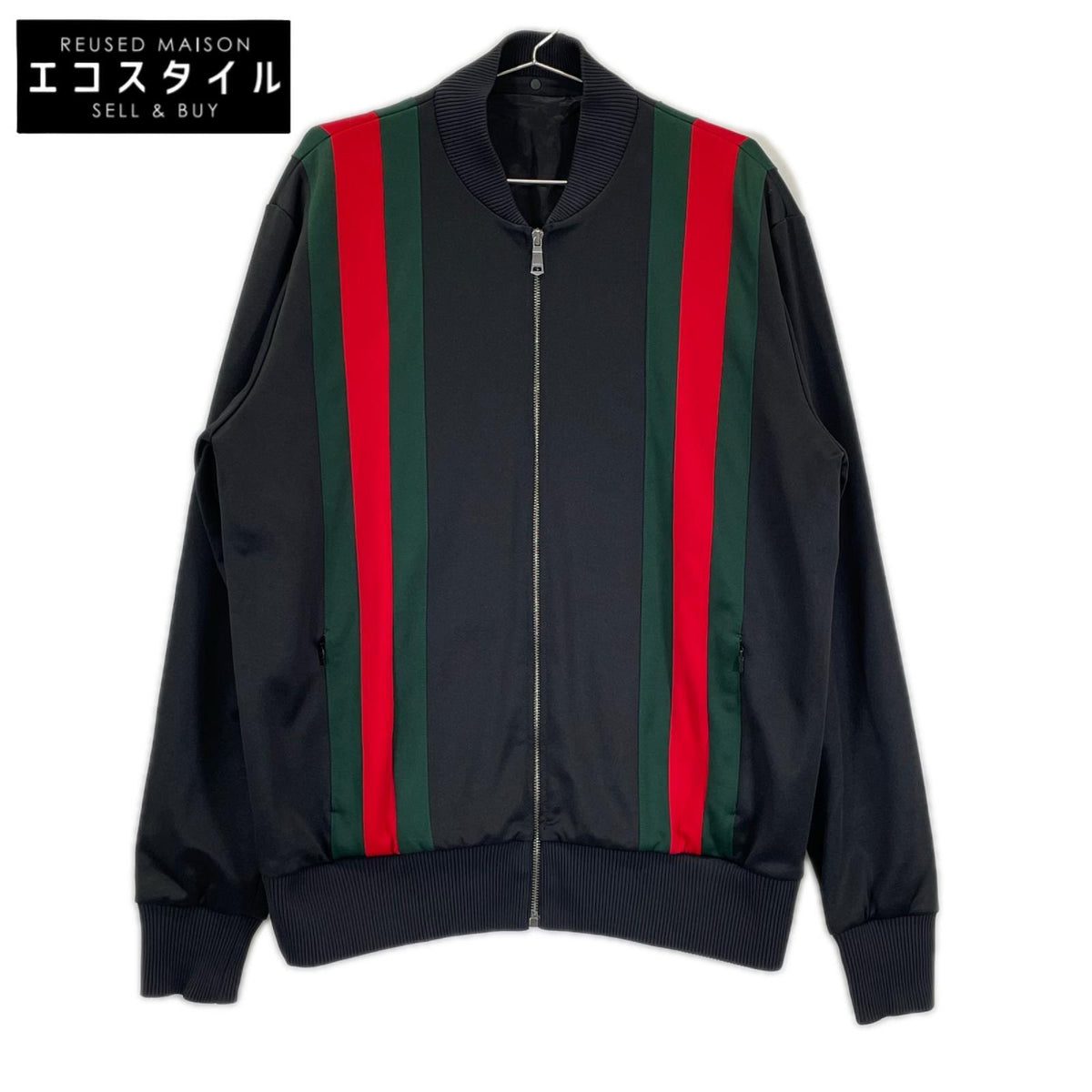 GUCCI グッチ 493659 ウェブライン テクニカルジャージー フルジップ トラックボンバージャケット ジャケット