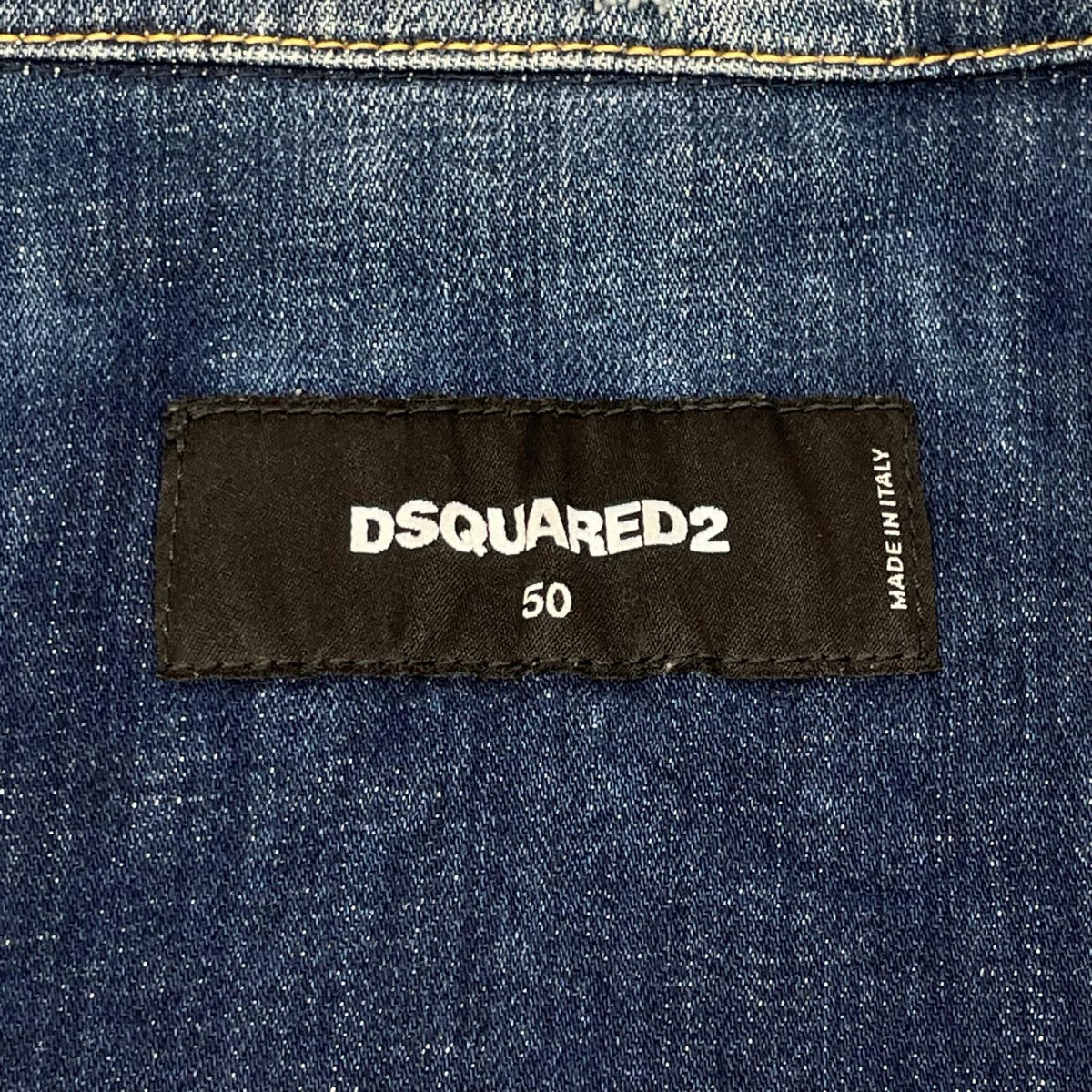 DSQUARED2 ディースクエアード S74AM0914 Classic Jean Jacket ペンキ加工ジャケット ジャケット