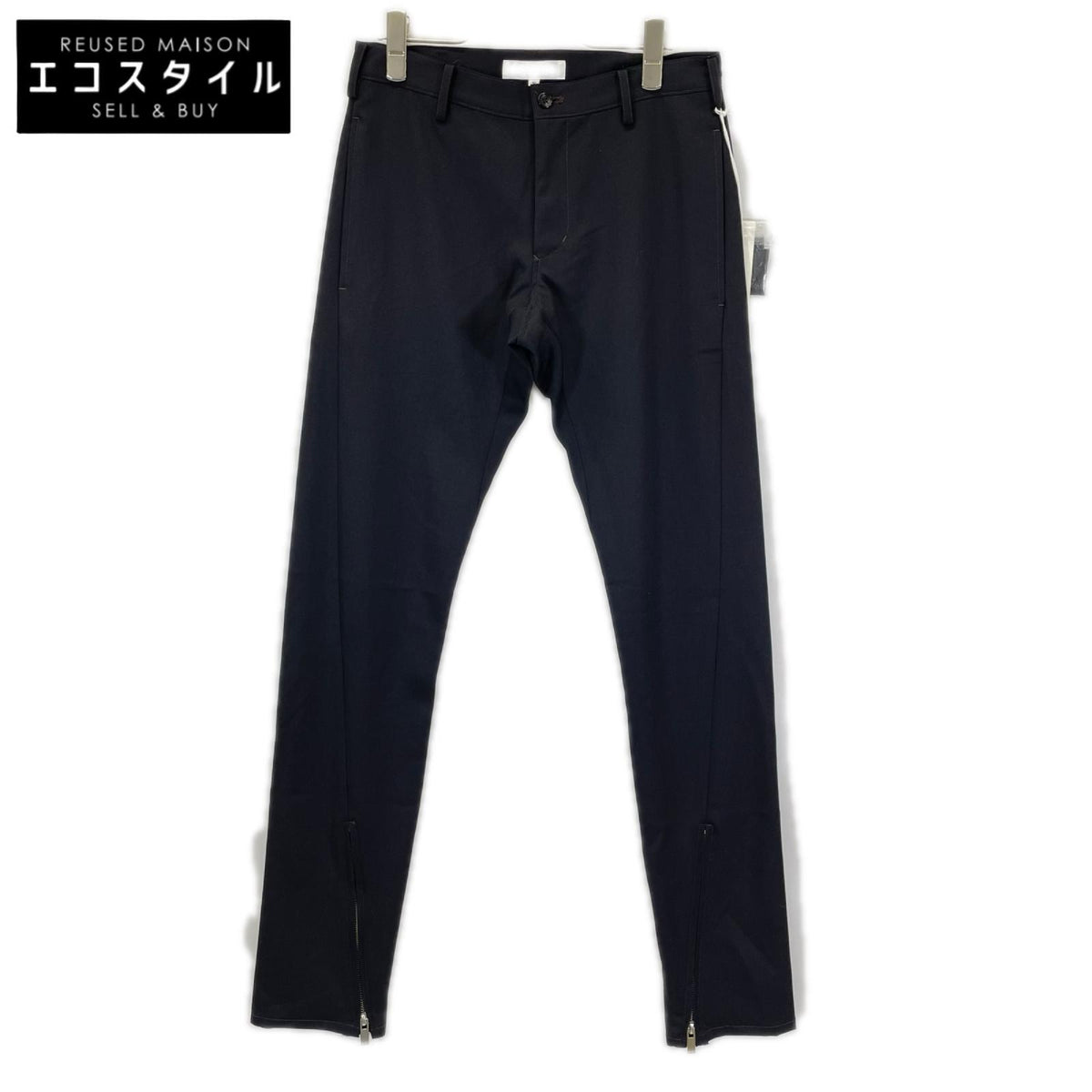 sulvam サルバム SK-P07-100 裾ジップ デザイン ウール スラックス パンツ ボトムス