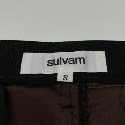 sulvam サルバム SK-P07-100 裾ジップ デザイン ウール スラックス パンツ ボトムス