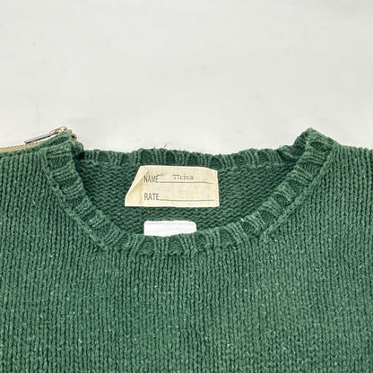 77circa ナナナナサーカ CITYSHOP カーキ サイドジップアップコットンニット トップス
