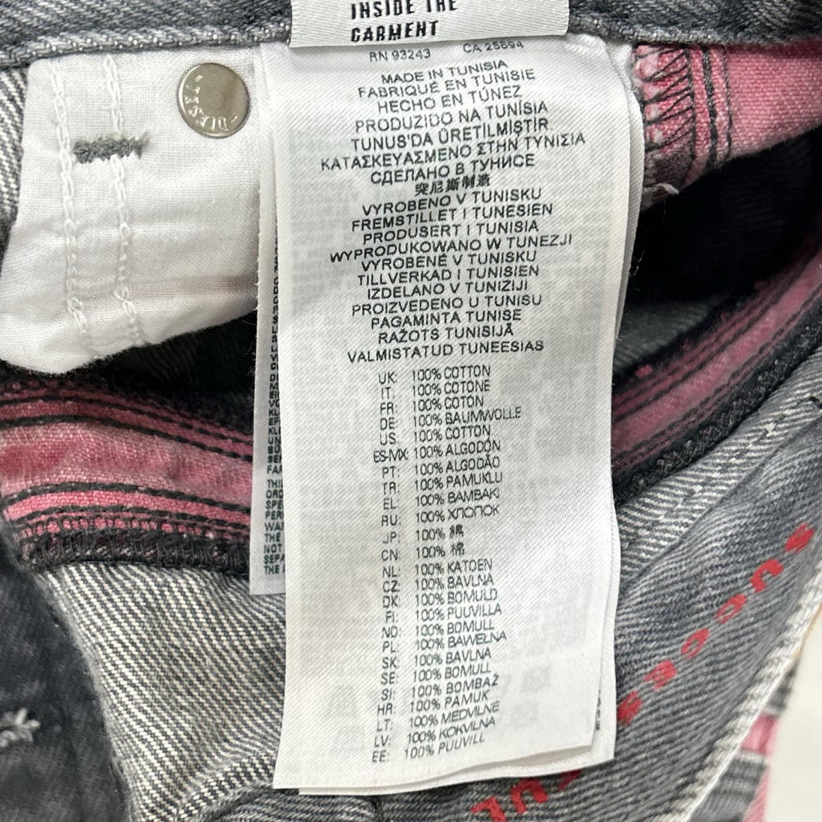 DIESEL ディーゼル 007C21956 D-Tulip Straight medium サイドラインデニム ボトムス