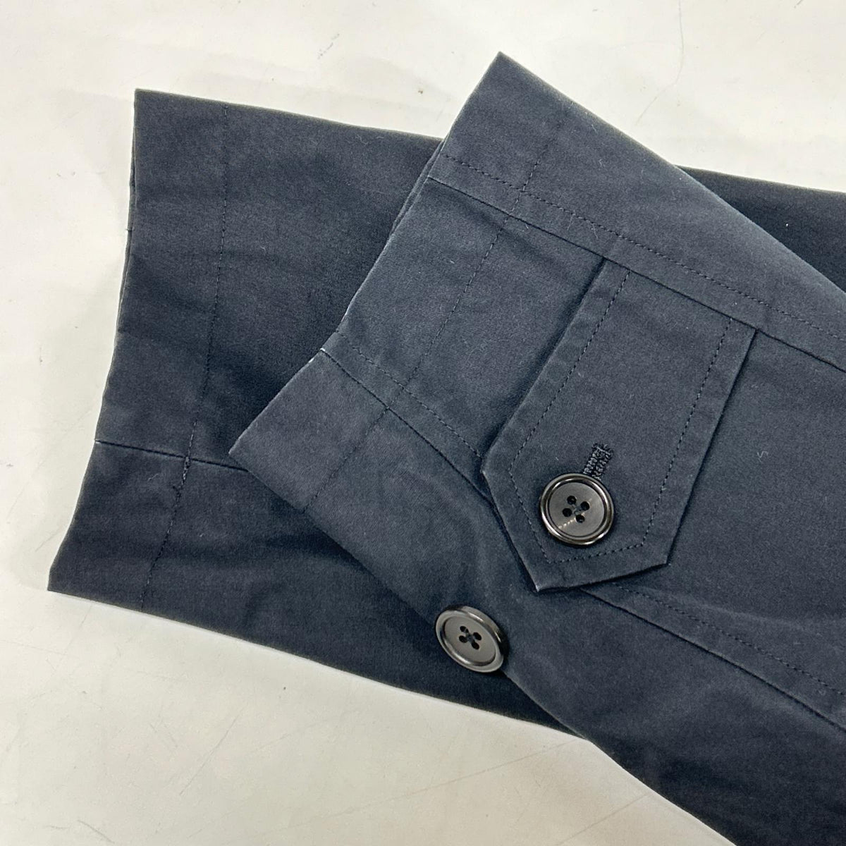 MargaretHowell マーガレットハウエル ダークネイビー ベンタイルコットン ステンカラーコート コート