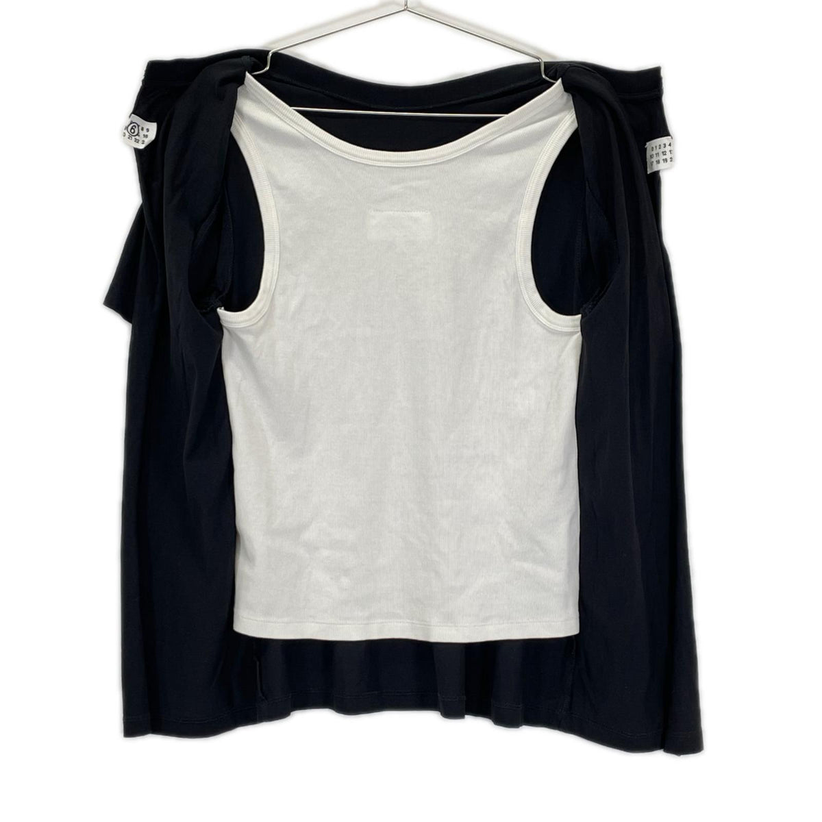 MM6 エムエムシックス 24SS S52GC0302 バックパネル クルーネック Tシャツ トップス