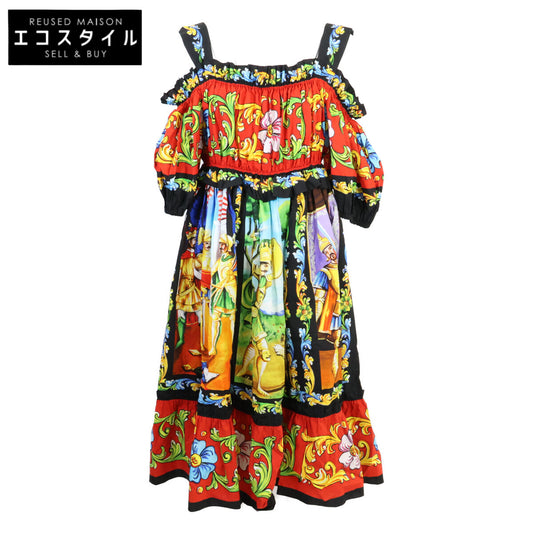 DOLCE&GABBANA ドルチェアンドガッバーナ 【美品/国内正規】F65H9T/GDS11H マヨリカ柄 ワンピース