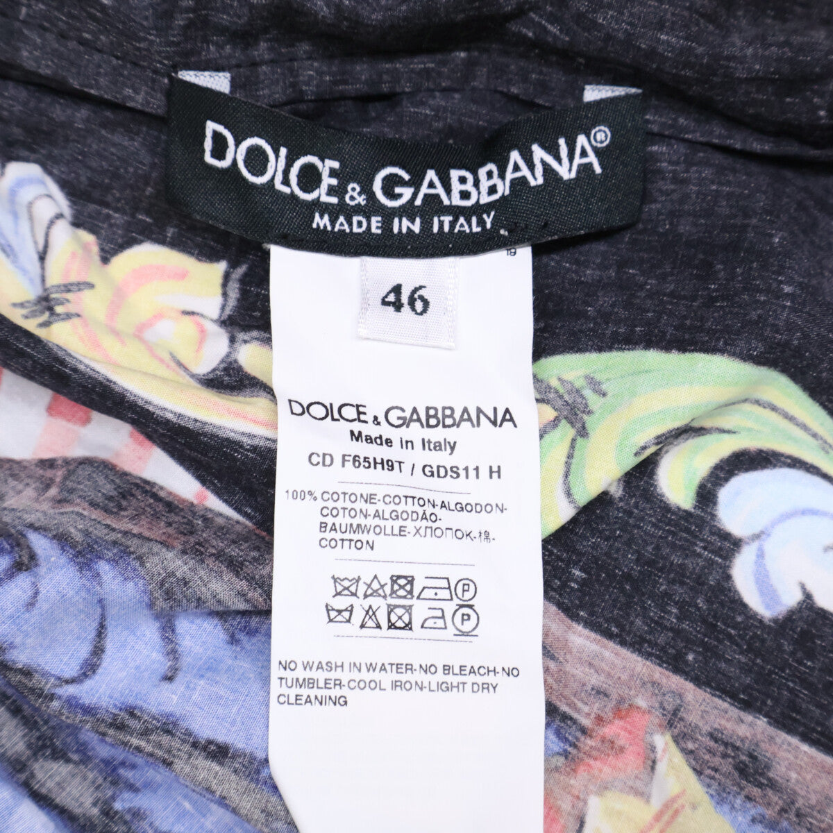 DOLCE&GABBANA DOLCE&GABBANA [Excellent Condition/Domestic Authentic] F65H9T/GDS11H Majolica Print Dress 46 Ladies