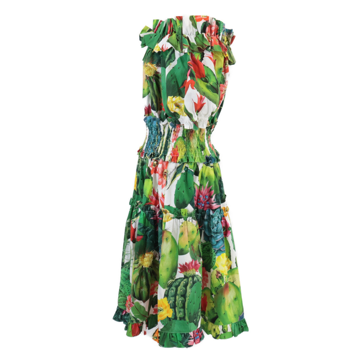 DOLCE&GABBANA DOLCE&GABBANA [Beautiful/Domestic Regular] EXCLUSIVE I625RW HS5IY Botanical Print Off-Shoulder Dress 50 Women's