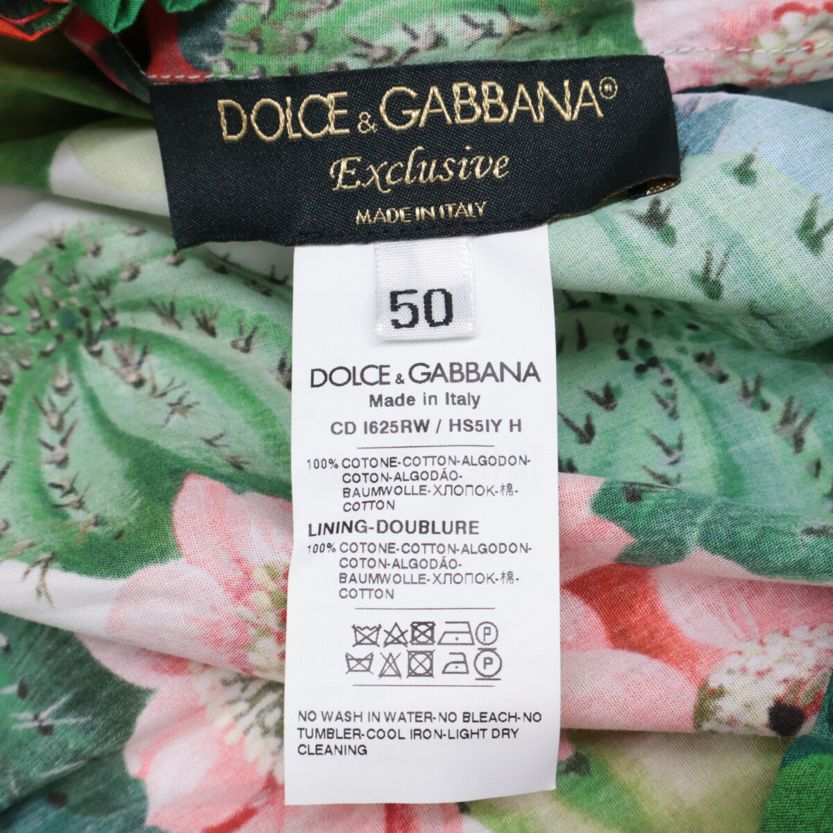 DOLCE&GABBANA DOLCE&GABBANA [Beautiful/Domestic Regular] EXCLUSIVE I625RW HS5IY Botanical Print Off-Shoulder Dress 50 Women's