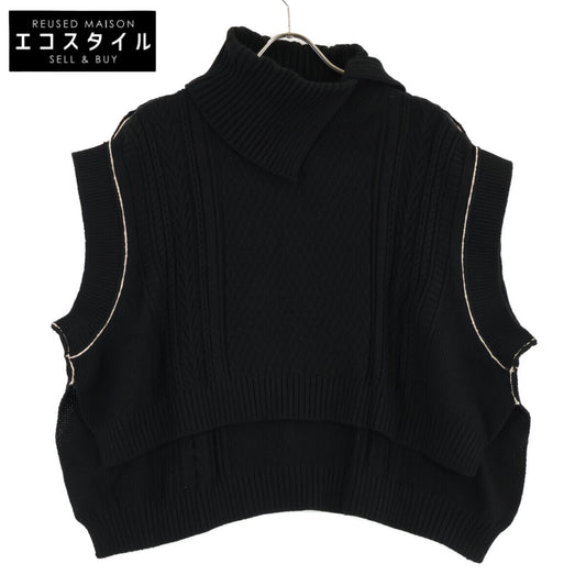 Y's 【Beautiful condition】YB-K81-680 Oversized Asymmetric Turtleneck Knit Vest