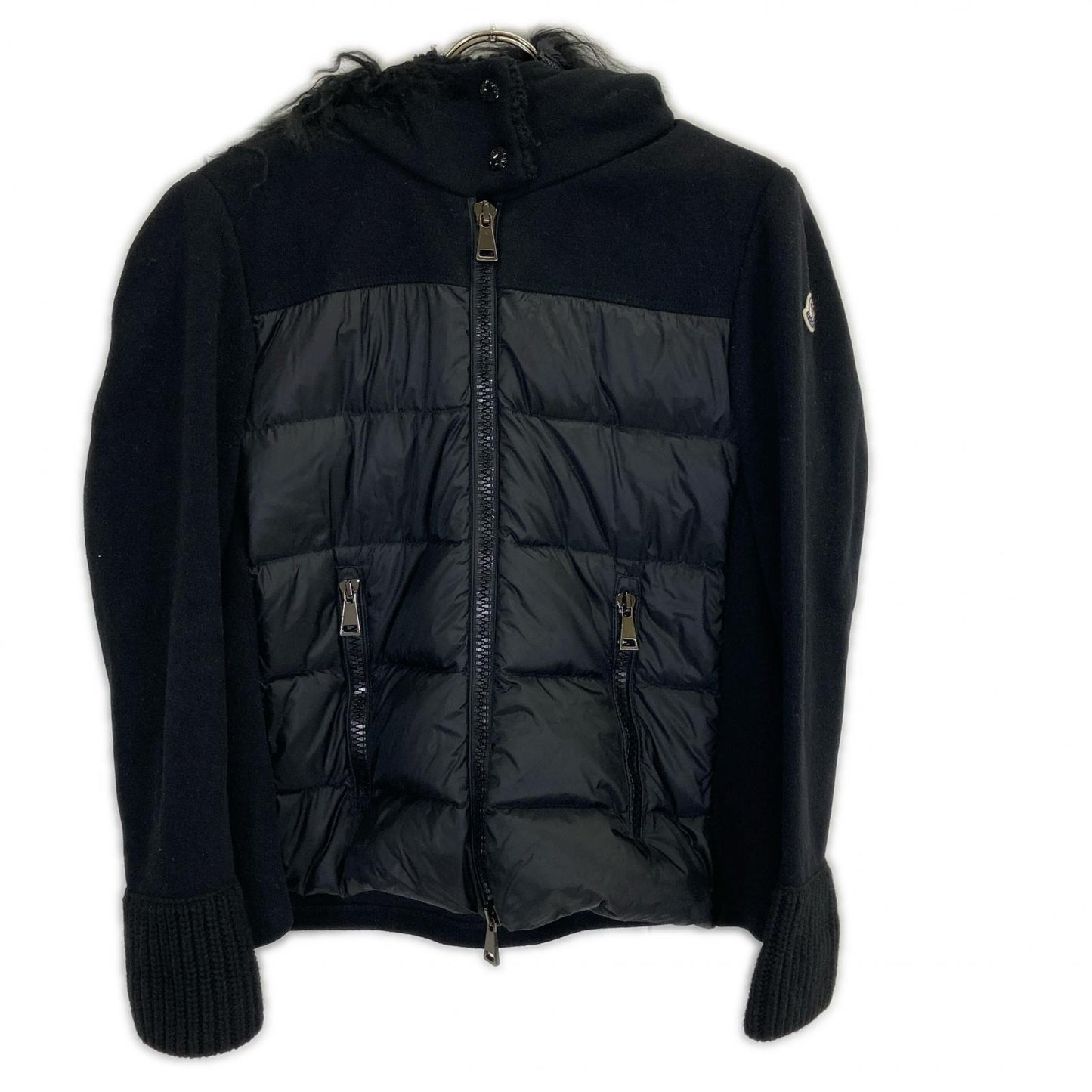 MAGLIA CARDIGAN Fur Trim Wool Panel Down Jacket Jacket L Ladies