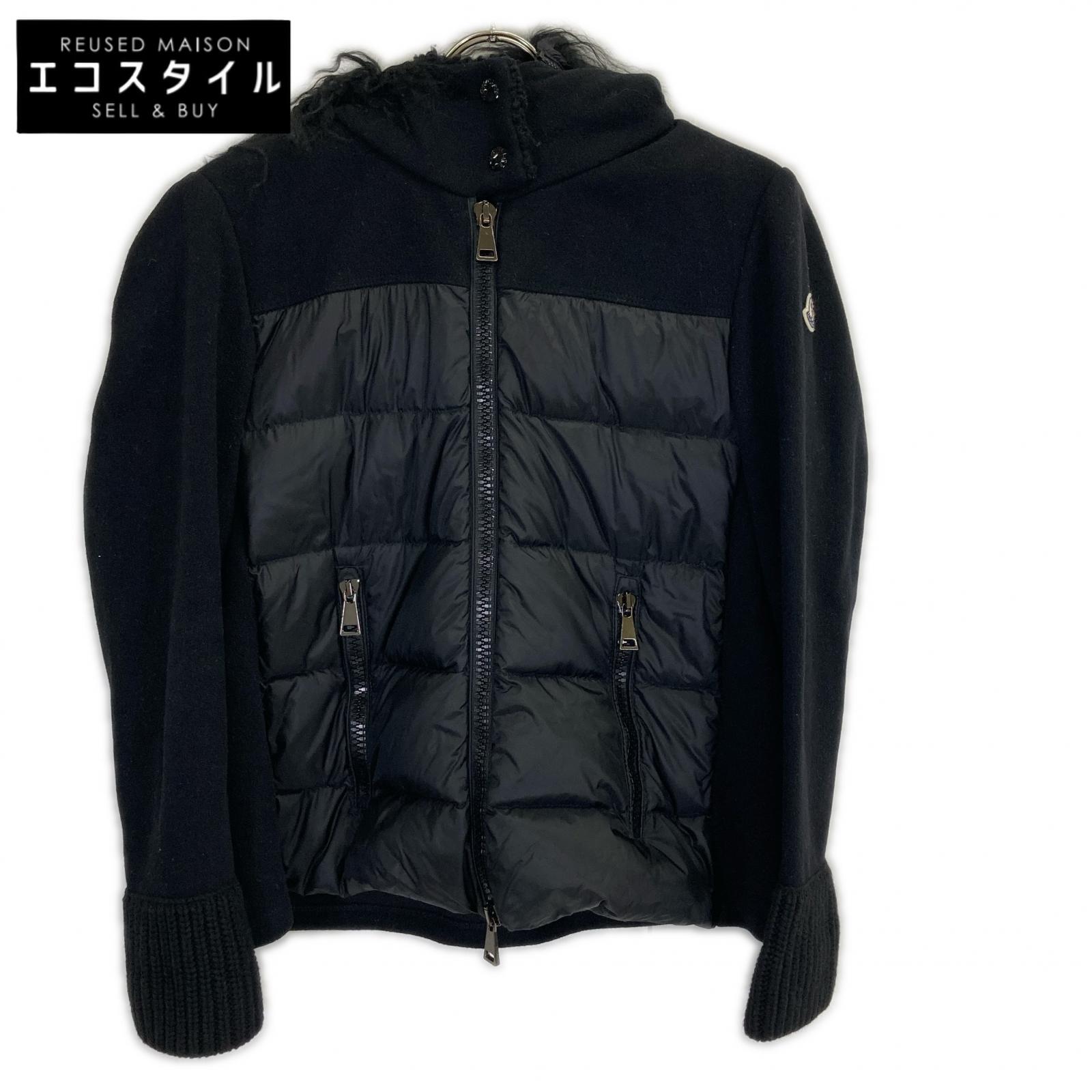 MAGLIA CARDIGAN Fur Trim Wool Panel Down Jacket Jacket L Ladies
