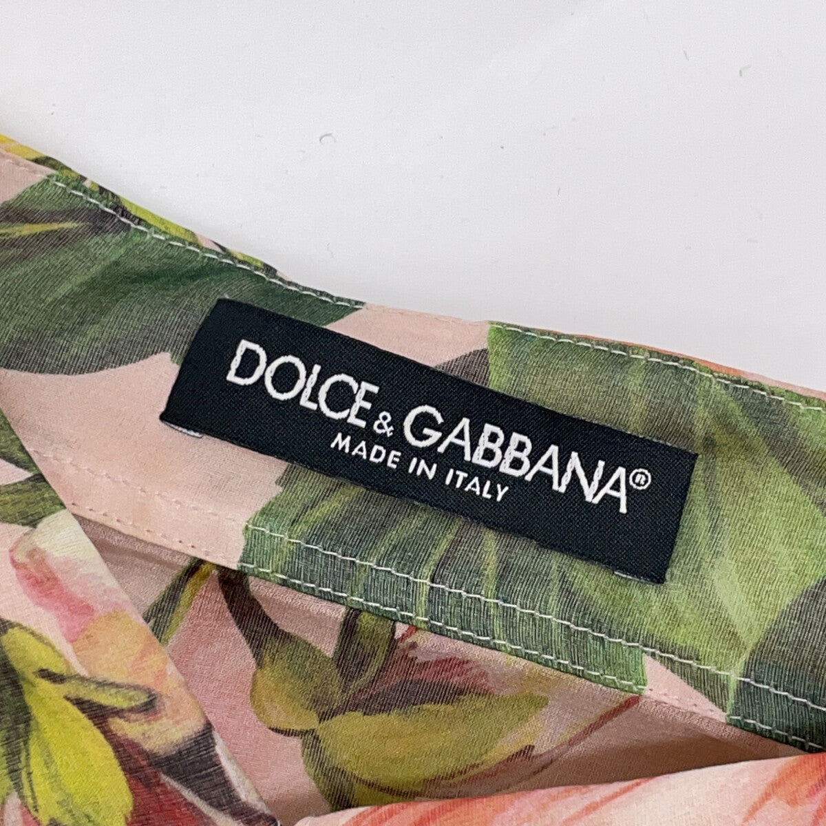 DOLCE&GABBANA ドルチェアンドガッバーナ F5M01T IS1AD フローラルプリントシルクオーバーサイズシャツ トップス