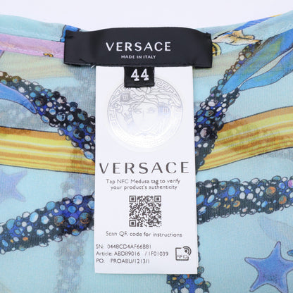 Versace 范思哲 【美品】Underwater Barocco 100%真丝雪纺连衣裙