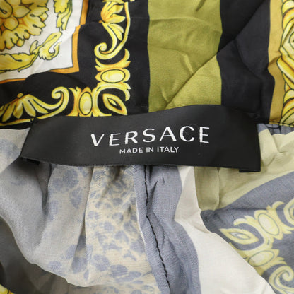 GIANNI VERSACE Gianni Versace Excellent Condition A88498 Medusa Button Medusa Animal Baroque Print Bow Tie Belted Flare Dress