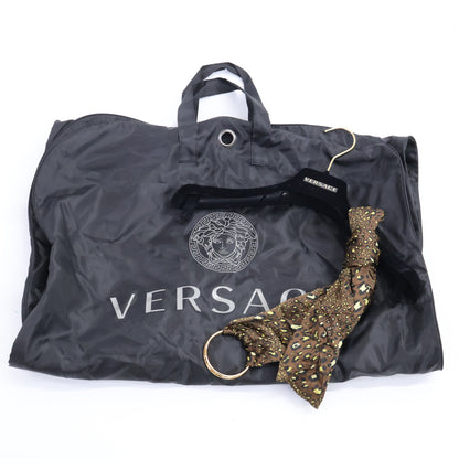 GIANNI VERSACE Gianni Versace Excellent Condition A88498 Medusa Button Medusa Animal Baroque Print Bow Tie Belted Flare Dress