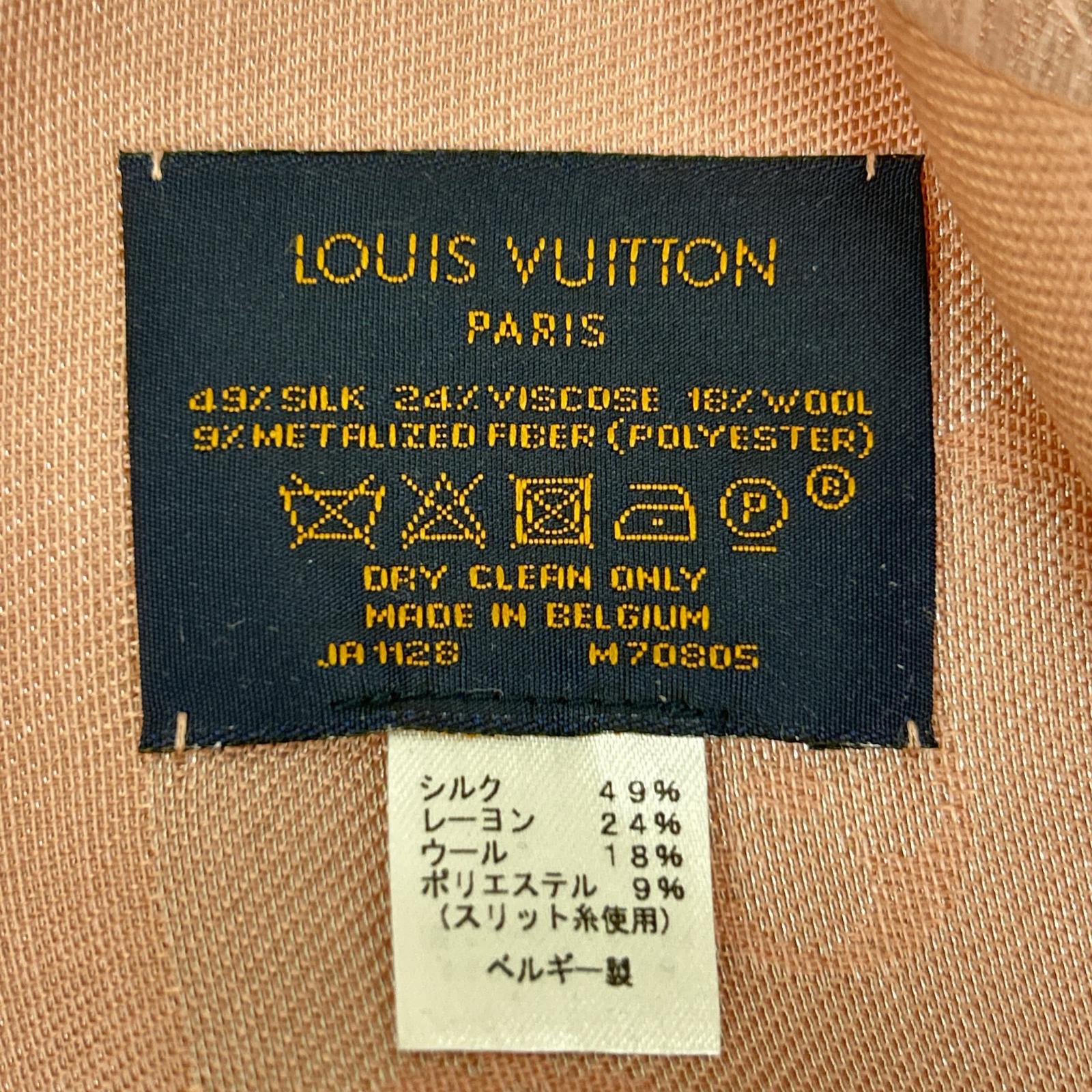 LOUIS VUITTON 路易威登 M70805 Monogram Shine 大方巾 围巾