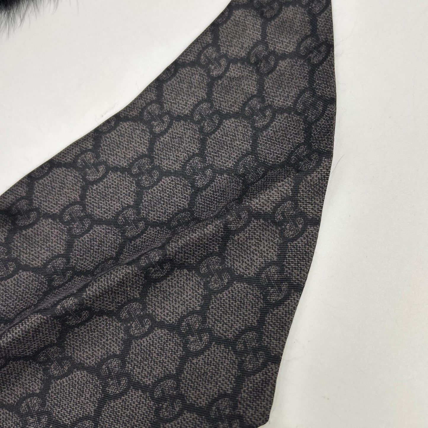 GUCCI 古驰 狐狸毛GG图案围巾 围脖